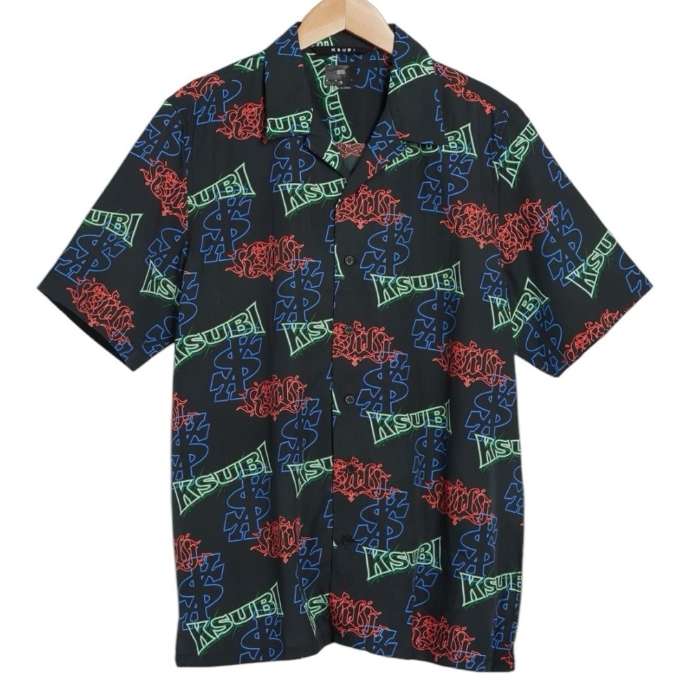Ksubi Glow‎ Resort Camp Shirt Size Large NWT
